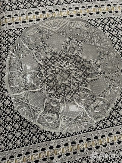 Ваза для фруктов хрусталь