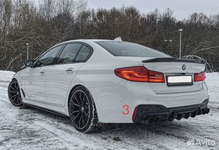 Спойлер лезвие bmw 5 G30 CS стиль