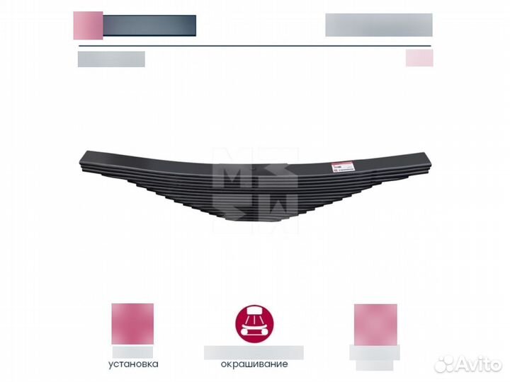 Рессора ман о.н. 82434026501 (M1154200)