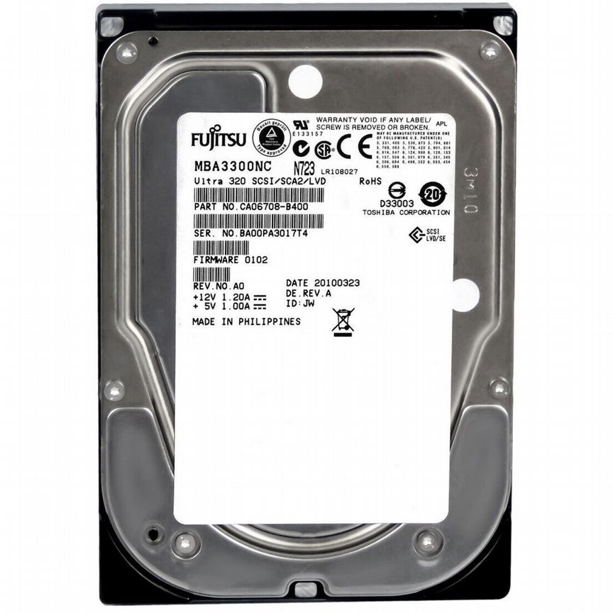 [MBA3300NC] Жесткий Диск Fujitsu 300gb U320scsi 3.5 Mba3300nc