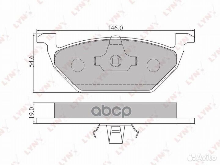 Колодки тормозные дисковые перед BD8003 LYN