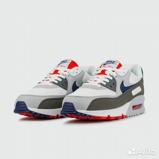 Кроссовки Nike Air Max 90 L.Grey Blue / White