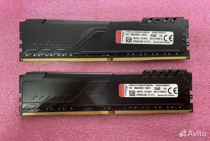 Оперативная память Kingston HyperX Fury (16GB)
