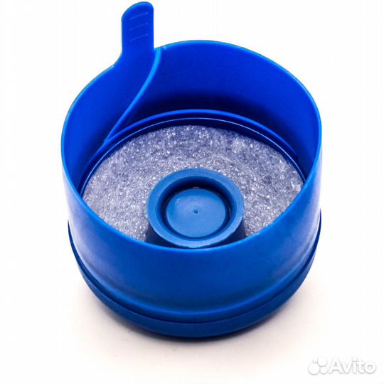 Пробка для бутылей 19 л. голубая