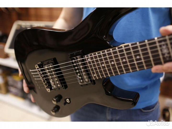 Schecter SGR C-7 BLK семиструнная электрогитара, ч