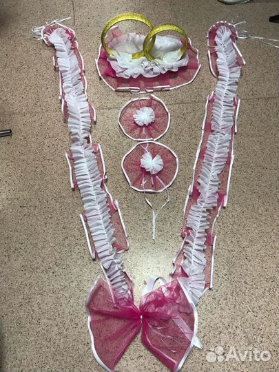 Новое украшение на свадебную машину. Набор