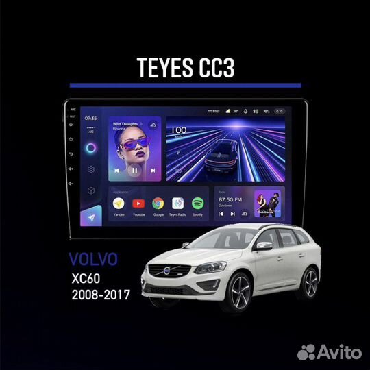 Магнитола Teyes CC3 Volvo XC60 2008-2017