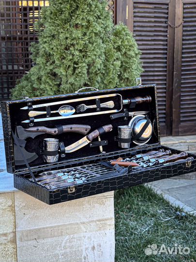 Нож шашлычный набор топор