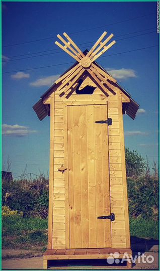 Дачный туалет с кошкой UPO