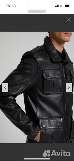 Кожаная куртка мужская новая