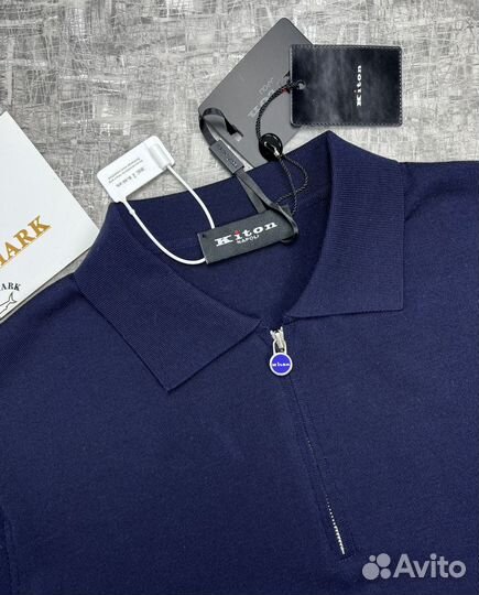 Kiton Napoli мужское поло с коротким рукавом