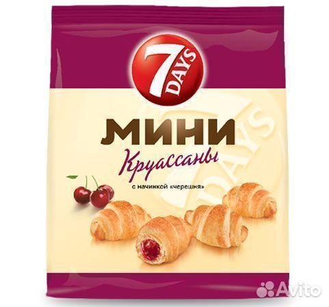 Опт - Круассан 7 Days Мини с начинкой Черешня