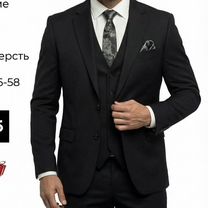 Мужской классический костюм черный новый, Москва