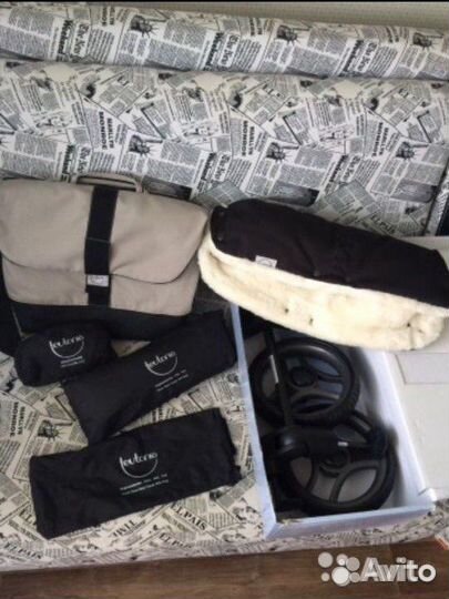 Коляска Teutonia BE YOU V2 2в1, доп.колеса, конвер