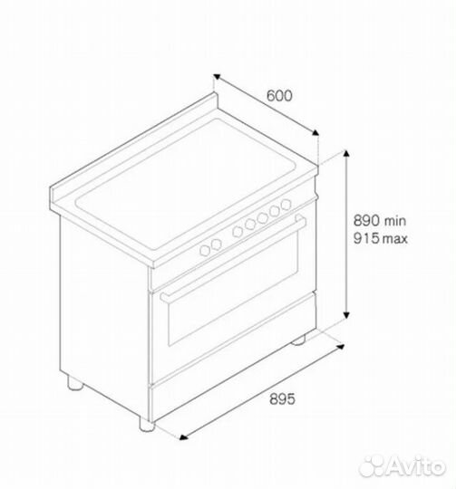 Газовый Варочный Центр Bertazzoni MAS906mfesxt