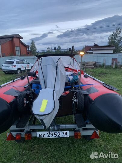 Лодка пвх RiverBoats RB 410 с мотором и прицепом