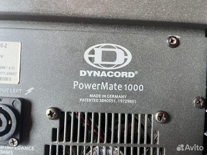 Микшерный пульт dynacord 1000 2