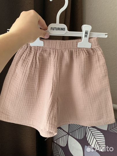 Муслиновый костюм для девочки 98-104