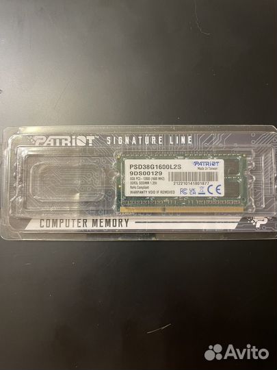 Оперативная память DDR3 для ноутбука 8