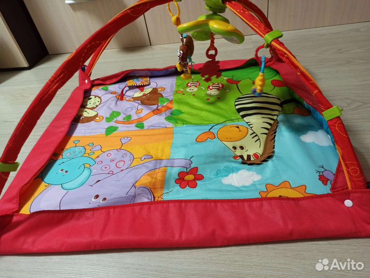 Развивающий коврик tiny love разноцветное safari