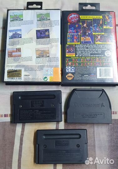 Лицензионные картриджи Sega