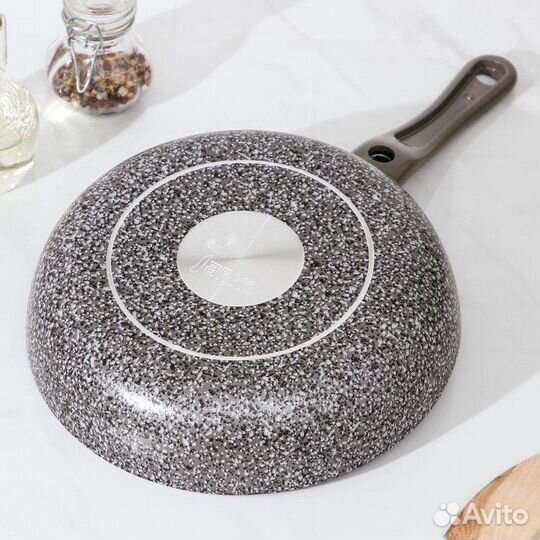 Сковорода Onyx, d24 см, съёмная ручка, стеклянная