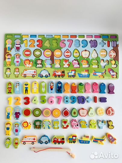 Развивающий деревянный сортер 