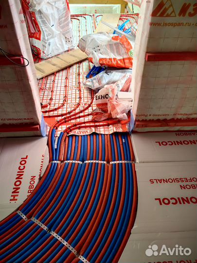 Монтаж водяного теплого пола