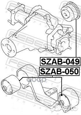 Сайлентблок задн дифференциала suzuki grand VIT