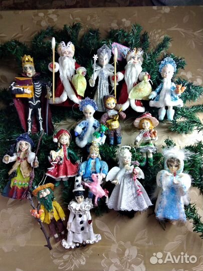 Ватные елочные. Игрушки СССР