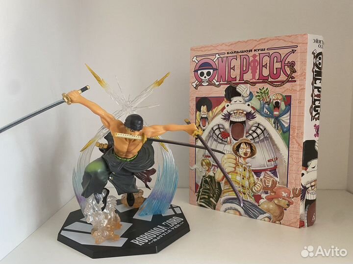 Манга ван пис 6 тома, настольная фигурка зоро