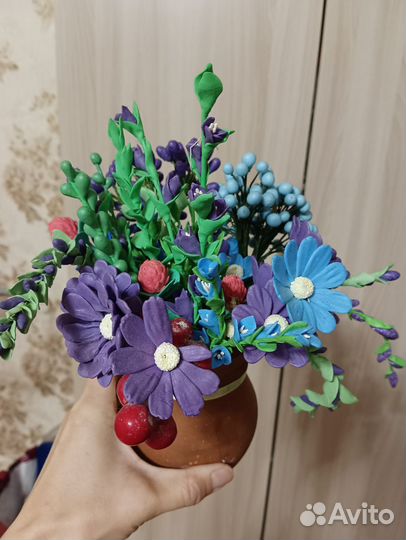 Букет из полимерной глины