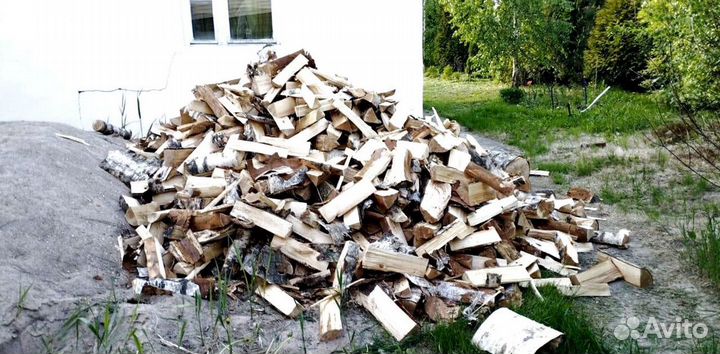Дрова колотые Береза