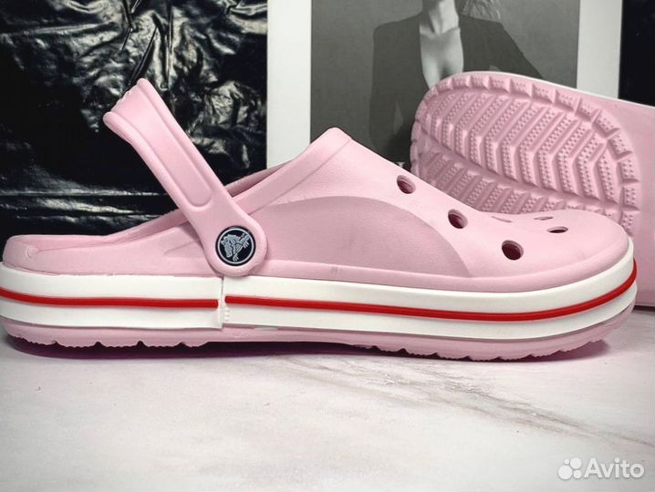 Crocs сабо розовые 41-45 размер