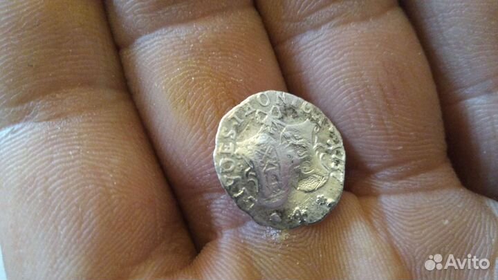 4 копейки 1757г (ливонез)царское серебро