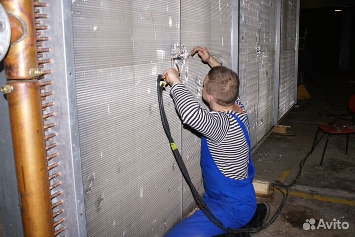 Ремонт калориферов, теплообменников, пайка меди