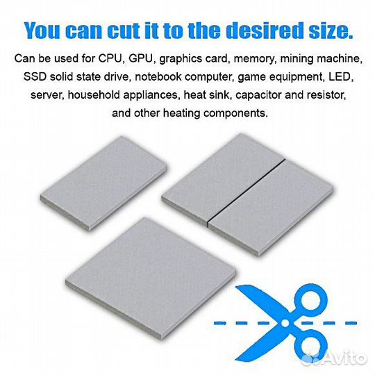 Термопрокладки 12.8 Вт/мК RGeek (0.5/3 мм)