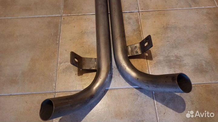 Металлические пороги/труба, Mitsubishi Outlander I