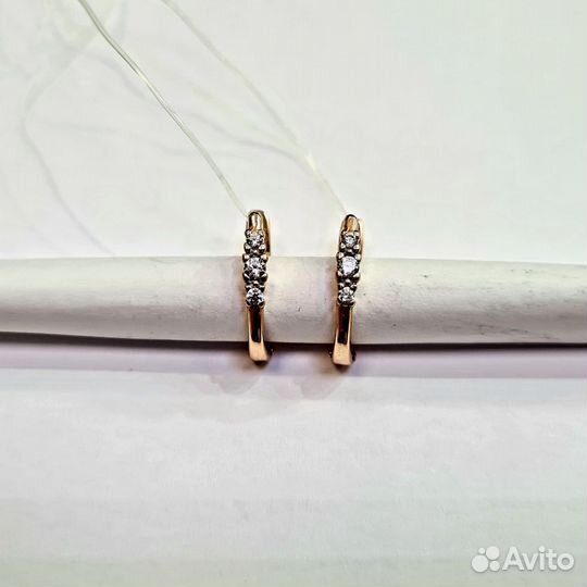 Серьги золотые 585 пробы