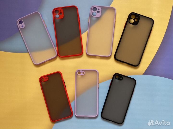 Чехол на iPhone 7 / XR / 11 цветной