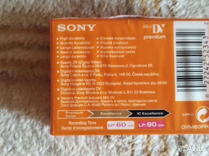 Кассета DVM60PR3 Mini DV для Sony Premium
