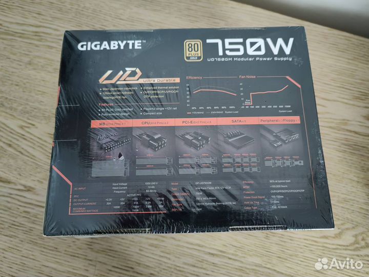 Блок питания gigabyte GP-UD750GM 750W