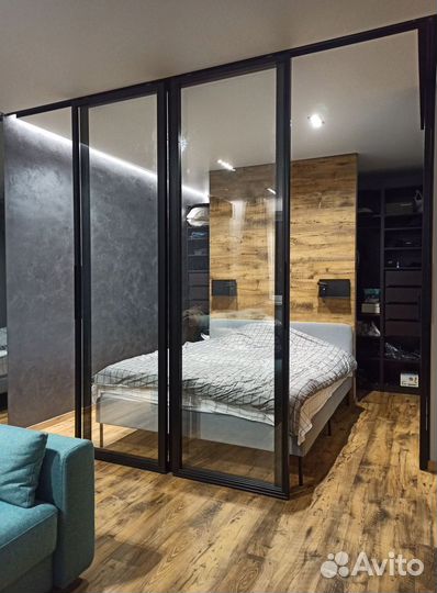 Перегородки алюминиевые стеклянные