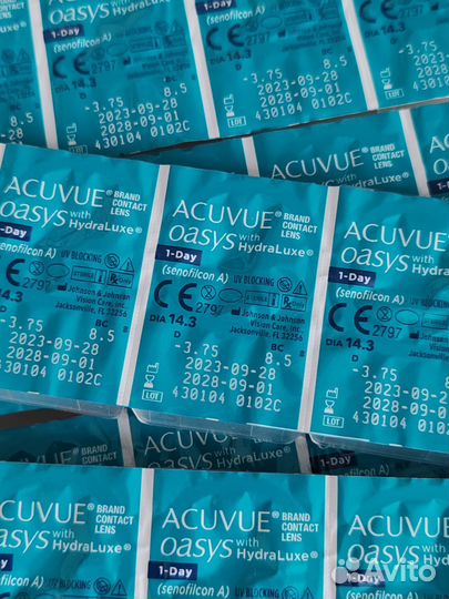 Линзы контактные acuvue oasys 1 day