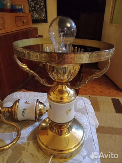 Настольная лампа СССР винтаж и бра времен СССР