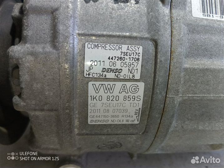 Компрессор кондиционера Volkswagen Passat B7 1.4