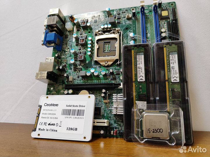 Материнская плата 1155+i5-2300+DDR3-8Gb+SSD+Кулер