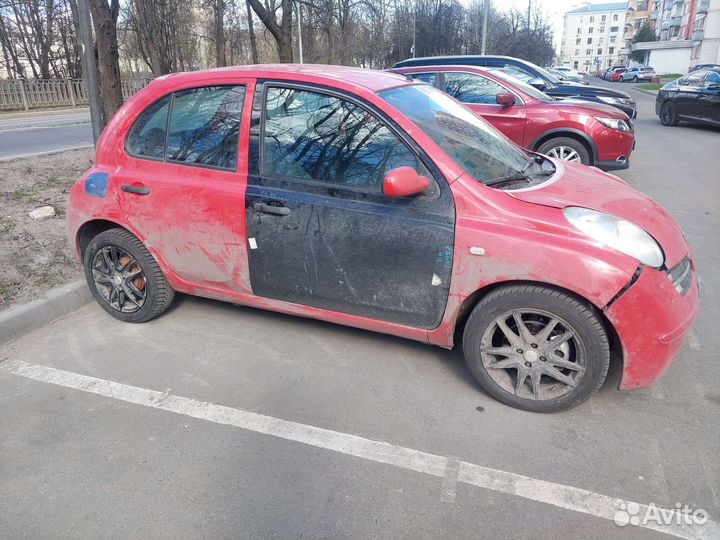 Nissan Micra 1.2 AT, 2006, битый, 230 000 км