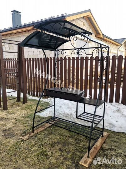 Мангал с крышей