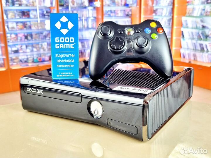 Xbox 360 Slim (250Gb) Гарантия 3 мес. Арт. 2403